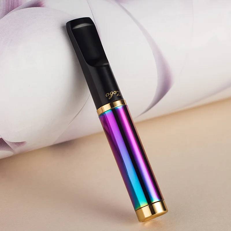 

Metal Cleanable Cigarette Holder Filter Circulation Type Reduce Tar Smoking Mouthpiece Tobacco Cigarette Cleaning Holders Filter