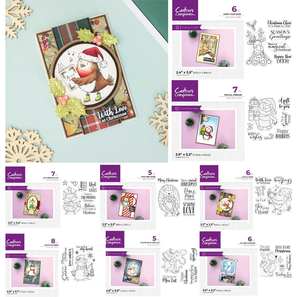 Singing Christmas Bird Clear Silicone Stamps for DIY Scrapbooking Craft Supplies Stamp Photo Album Card Making