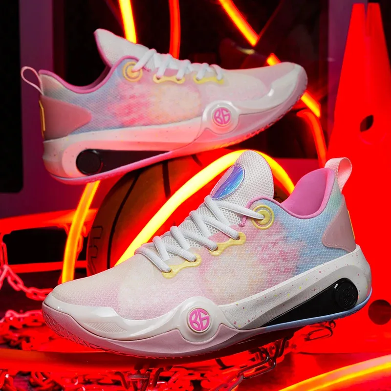 

New Fashionable Popular Color Blocking Casual Breathable Comfortable And Wear-Resistant Running Sports Basketball Shoes
