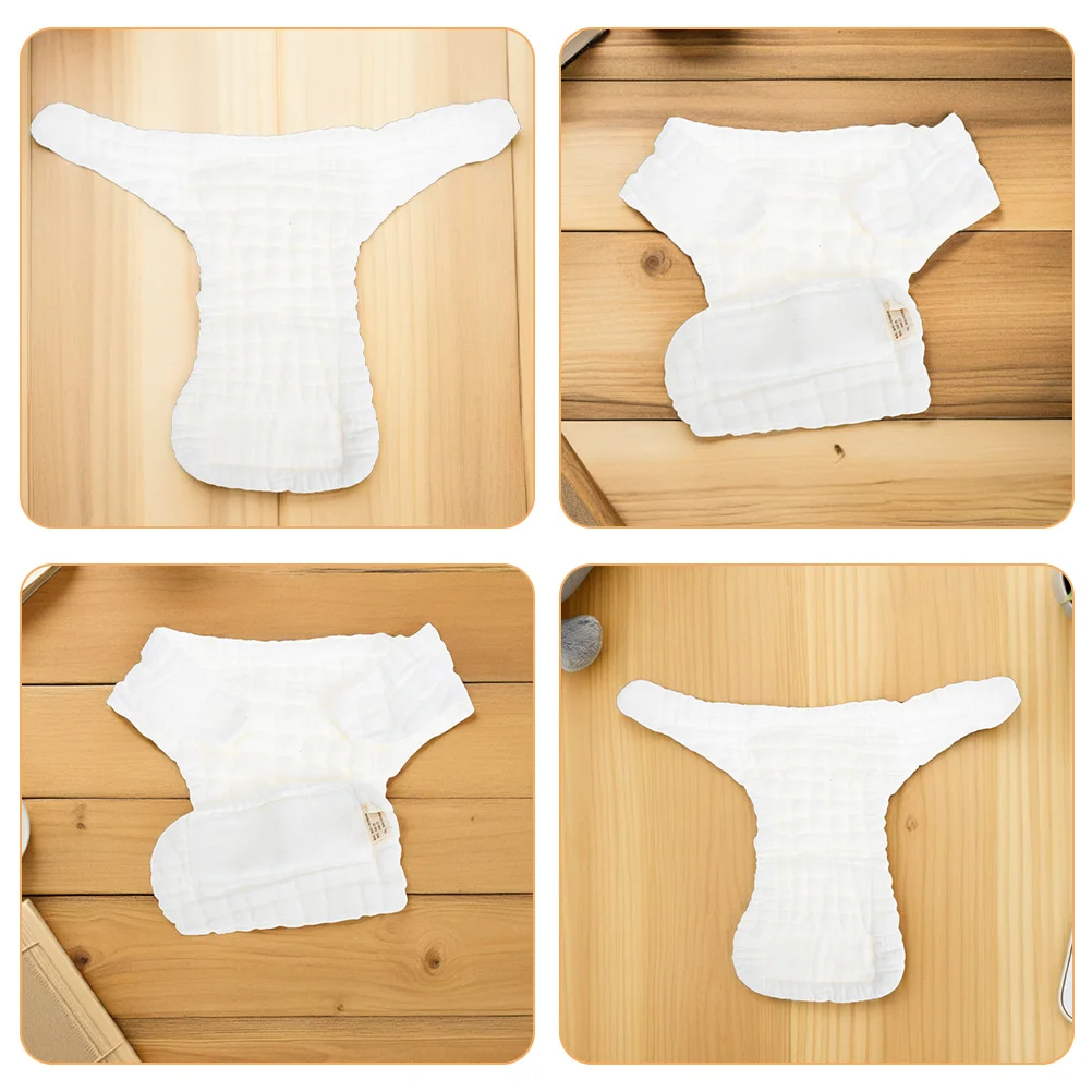 3 قطع من حفاضات الأطفال حديثي الولادة من القطن الناعم قابلة للغسل وقابلة لإعادة الاستخدام سراويل حفاضات من القماش قابلة للتنفس للأطفال الرضع والأولاد والبنات مقاس S #6