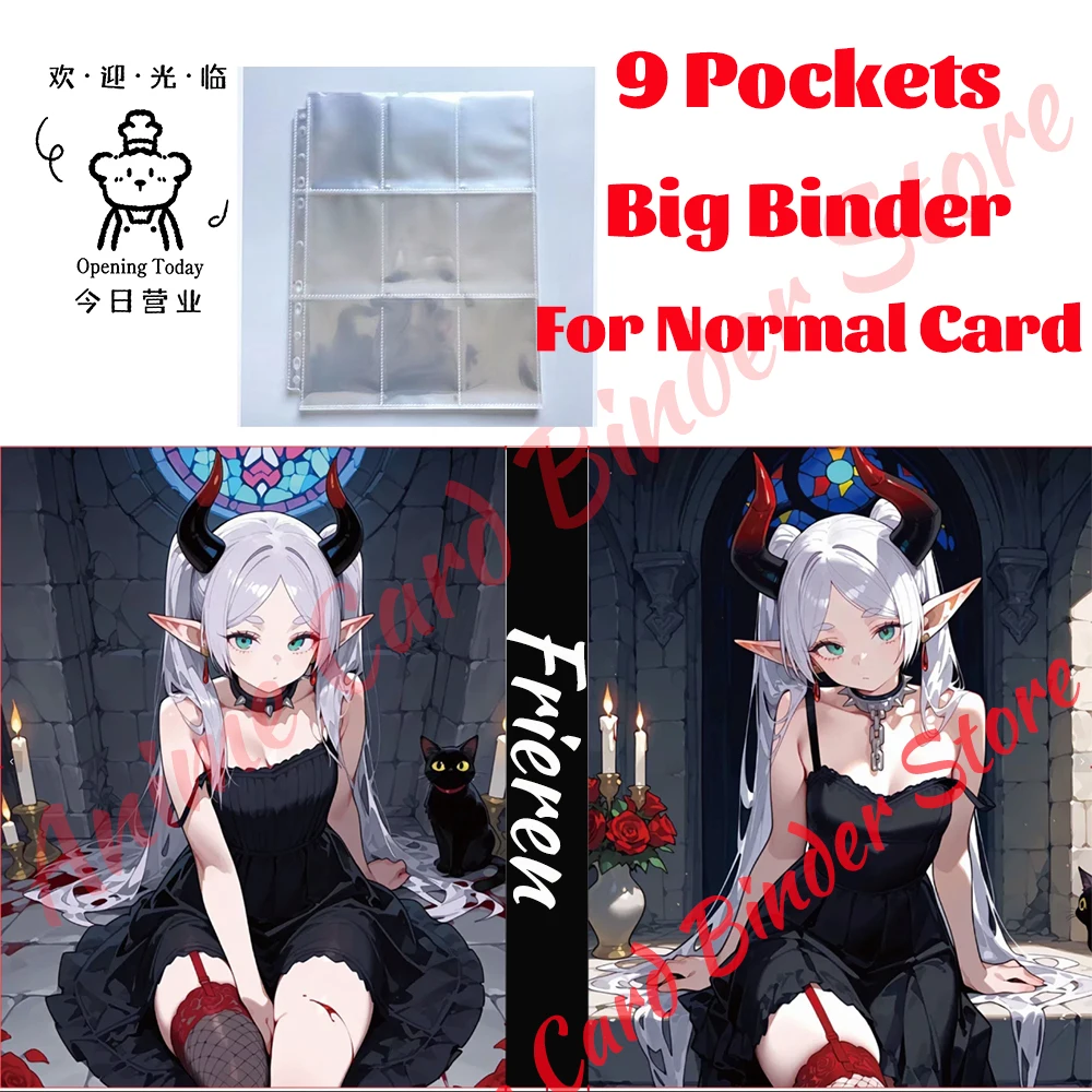 最新のフリーレンバインダー、様々なip、9または4セル、大容量diyアルバムカバー、写真入りカスタマイズ、限定ギフト