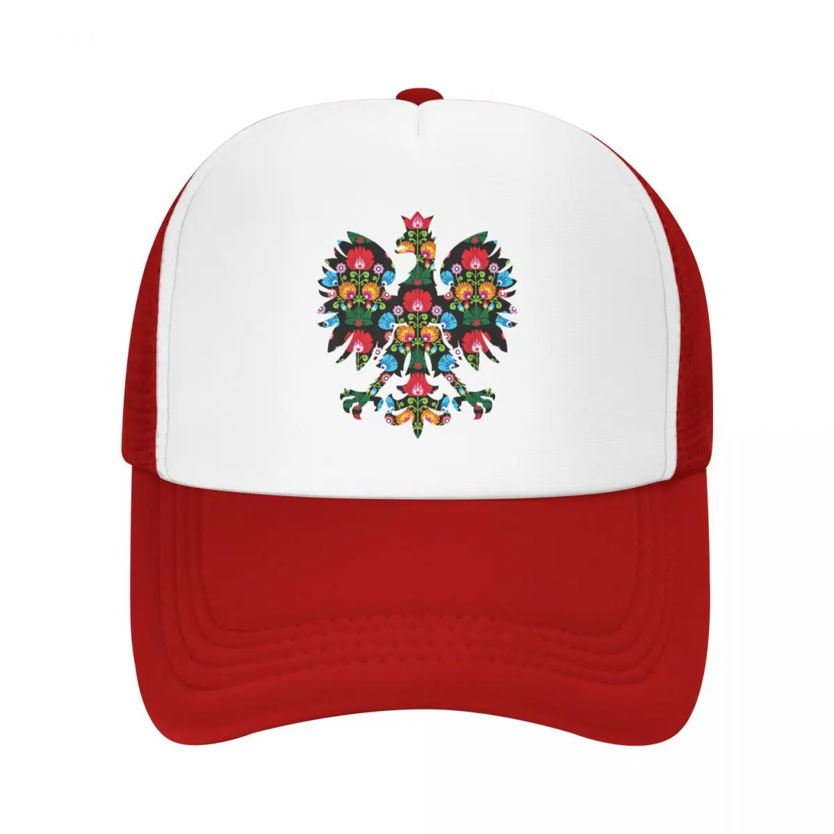 2022 POLISH EAGLE Poland FOLK ART Emblem Summer Sun Baseball Cap Breathable Adjustable Male Outdoor Hat