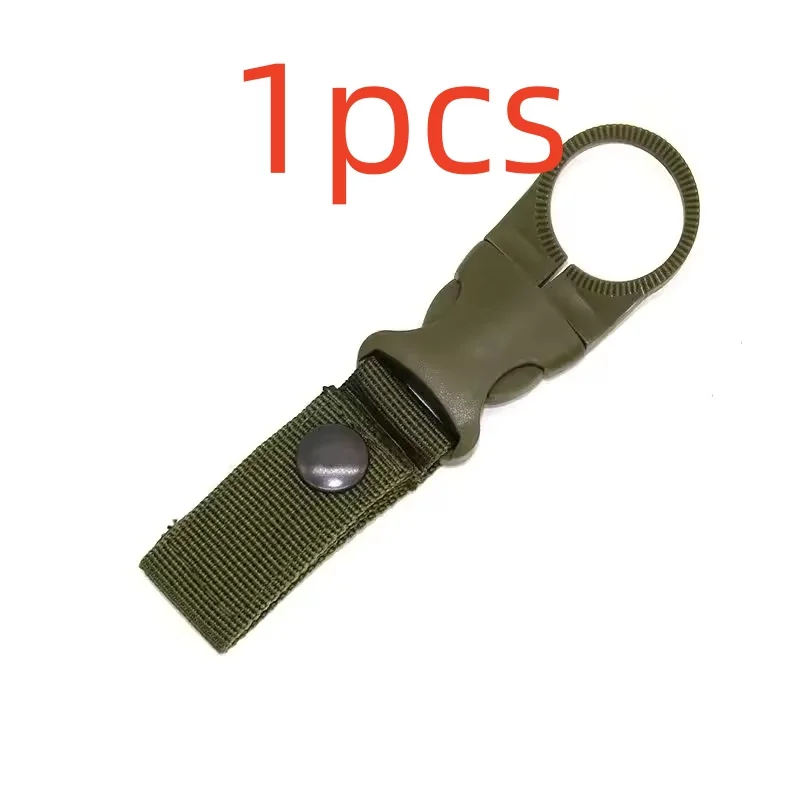 Multifunktionaler Karabinerhaken für Wasserflaschen: Nylon-Gurtband-Flaschenhalter zum Befestigen an Gürtel und Rucksack