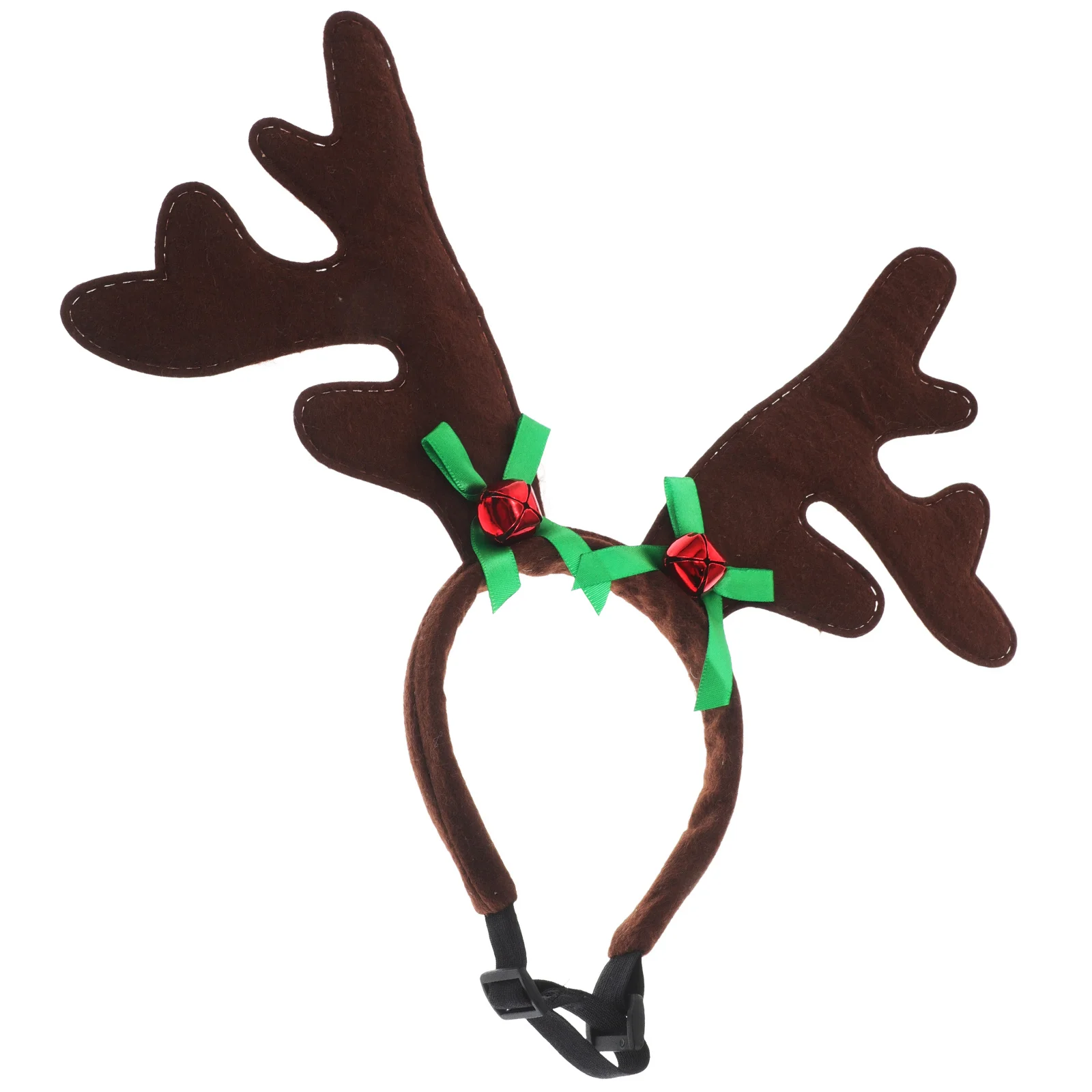 

1 Piece Pet Christmas Head Dog Decor Antler Bowknot Headband Green Design for Festival Party Photo Event Xmas Costume Accessory