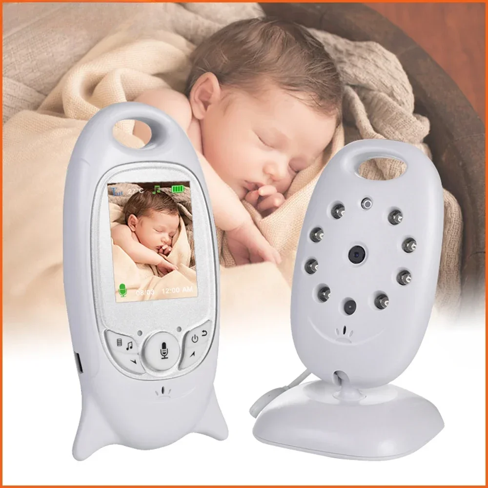 2025 Wireless Baby Monitor  2025 Security Camera 2 Way Talk Night Vision IR LED Temperature Monitoring with Lullaby Hot Sale