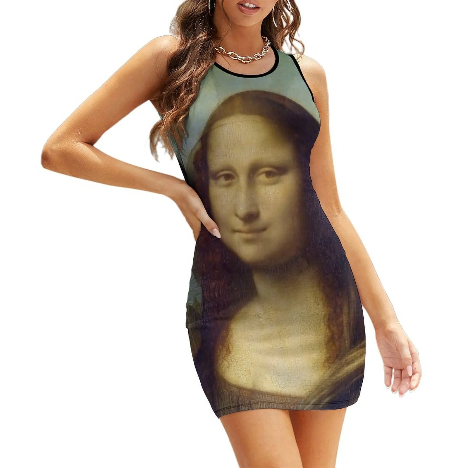 

Mona Lisa Sleeveless Sundress Dress vintage Bride dresses sexy short dresses daring luxury dresses