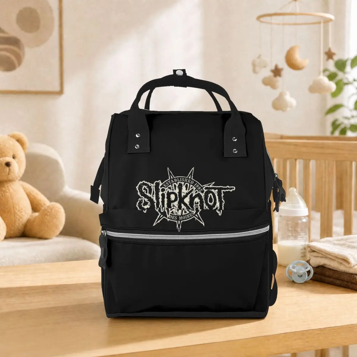 S-Slipknots Heavy Mental Music (4) Student Backpack School Bag Hiking Travel Daypack for Men Women Bookbag Shoulder Bags