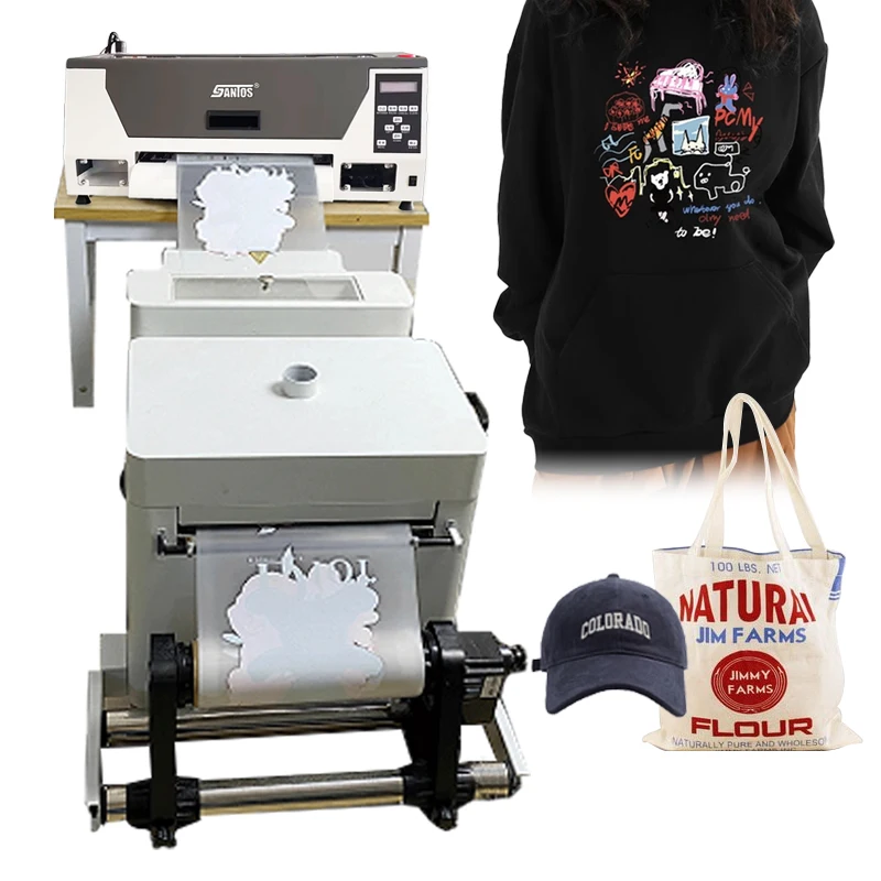 Cheapest DTF printer 30cm  Xp600 head a3 dtf inkjet printer Textile Canvas T shirt Printer for Clothes