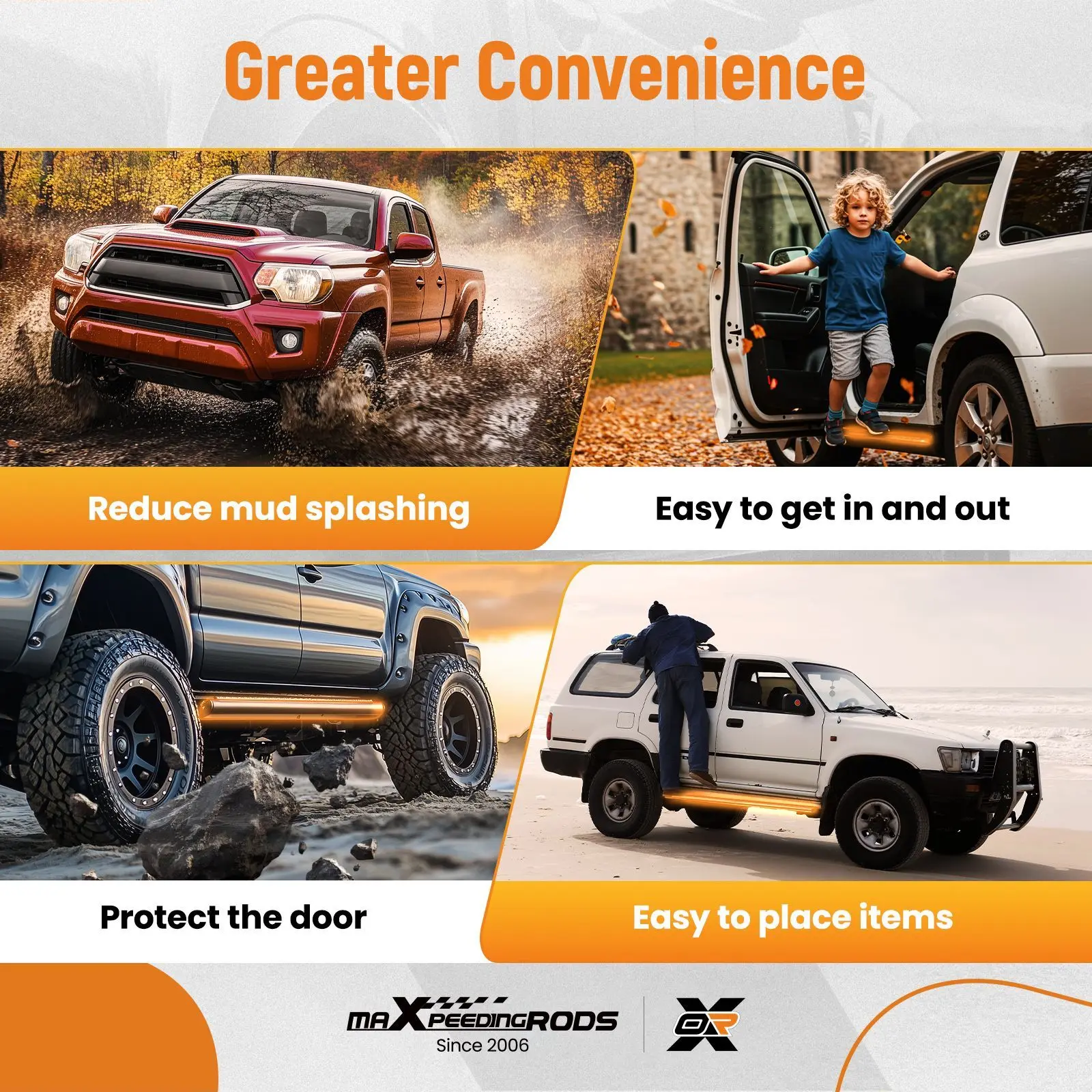 

Подножки-ступеньки для BMW X5 E70 07-13 из алюминиевого сплава с противоскользящей защитой