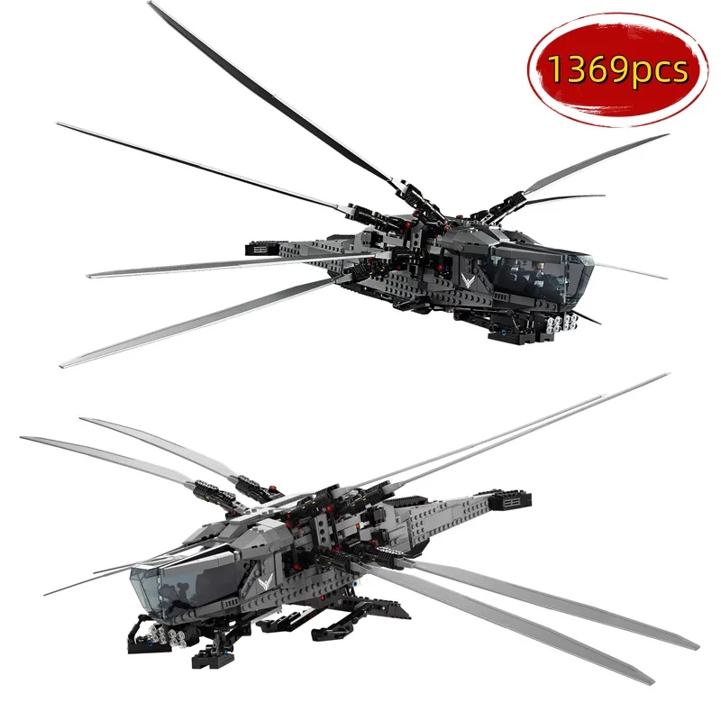 

1369PCS Icons Technical Dune Atreides Royal Ornithopter Model Building Blocks Fit Set Creative Bricks Toys For Kids Gifts