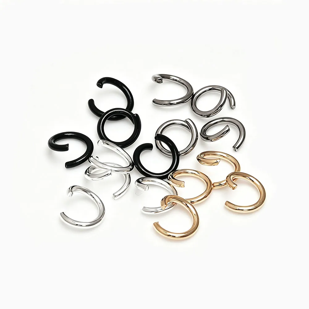 200 Stück 1,2x8mm offene Biegeringe aus Metall, O-Ringe, Einzel-Schlaufenverbinder für Schmuck, Halsketten, Armbänder, Schlüsselanhänger, Kettengeflecht, DIY-Herstellung – Detail 2