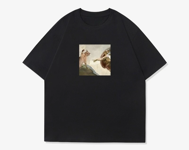 

A new 2025 stylish and casual short-sleeved loose top for both men and women with interesting pattern prints