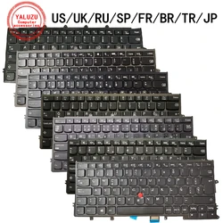 US/UK/RU/SP/FR/BR/TR/JP Laptop Keyboard For Lenovo Thinkpad X230S X240 X240S X240I X250 X260 X260S X270 A275