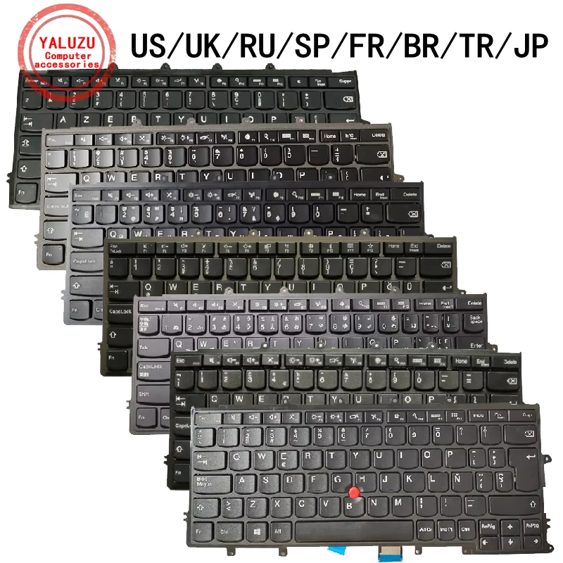 US/UK/RU/SP/FR/BR/TR/JP Laptop Keyboard For Lenovo Thinkpad X230S X240 X240S X240I X250 X260 X260S X270 A275