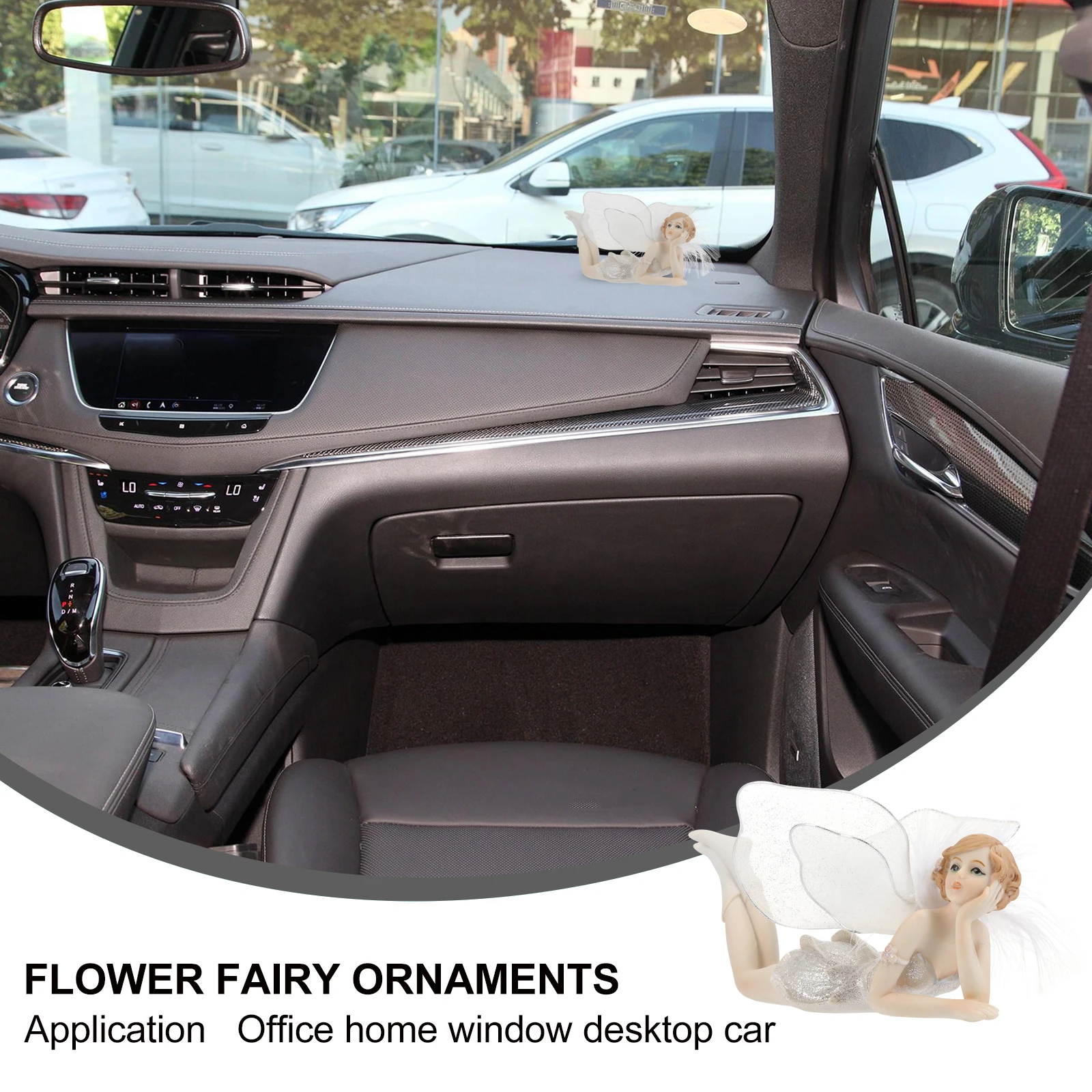 

Flower Fairy nament Creative Angel Craft Car Desktop nament Desktop Decoration Durable Statue Home Office Use