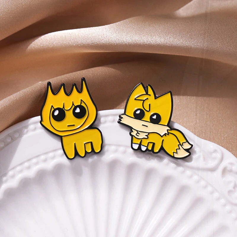 Creature Autistic Meme Pines Lapel Badges Cartoon Jewelry Gift for Kids Friends Autism Awareness Enamel  Brooch Custom Tbh