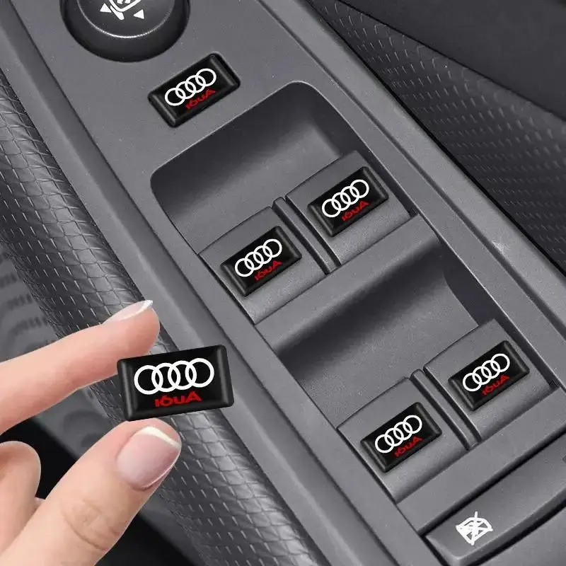 For Audi For Audi S line A4 b6 b8 b7 b9 b5 A6 A3 A8 Q3 Q5 Q7 10/20/50PCS 3D Styling Car Epoxy Emblem Stickers Decor Accessories