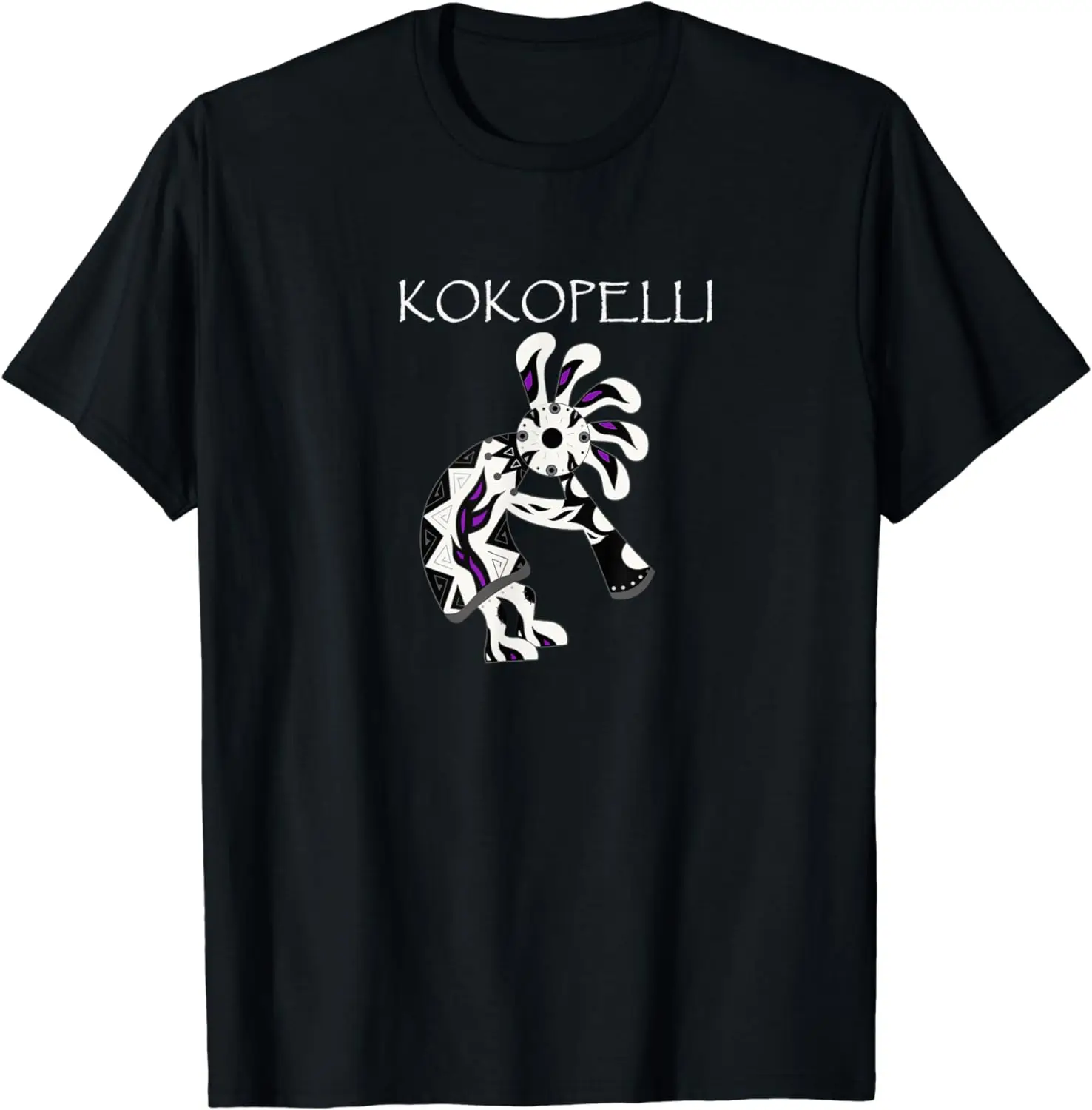 Kokopelli Native Tribe Flute Player Gift T-Shirt 100% Cotton O-Neck Summer Short Sleeve Casual Mens T-shirt Size S-3XL