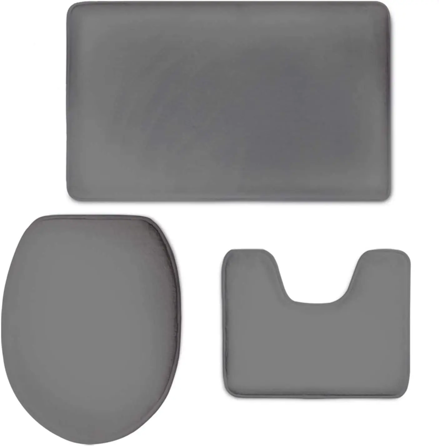 

Набор ковриков для ванной из 3 предметов на заказ, контурный коврик + крышка на бретелях, водопоглощающий нескользящий набор для декора пола в ванной комнате