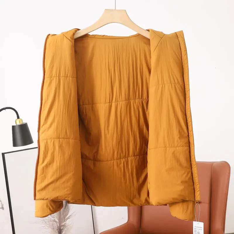 Outdoor-Herrenjacke aus Tech-Baumwolle mit Kapuze, gefüttert, 2026 Herbst-Winter, leicht, flauschig, kältebeständig, wasserdicht, lässiger warmer Parka. – Detail 25