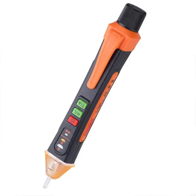 E74E Non-Contact Voltage Tester Tools LCD Flashlight Buzzer Alarm AC Voltage Detector Pen Live Wire Tester Household