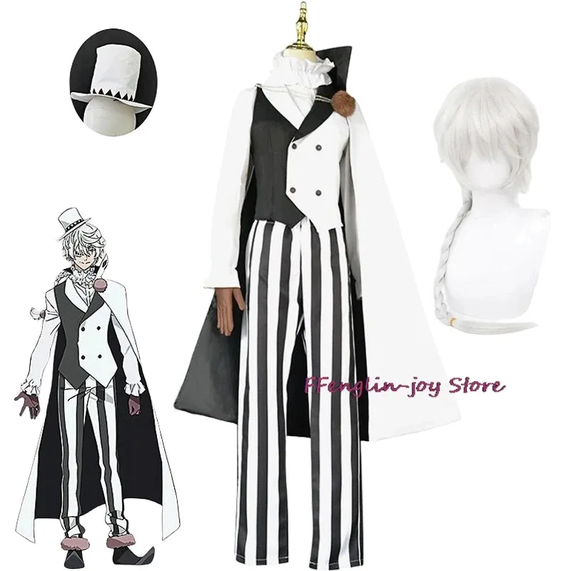 

ss23Season 4 костюм Николай Гоголь Бунго Бродячие собаки косплей униформа плащ шляпа полный комплект карнавальные костюмы на Хэллоуин для A