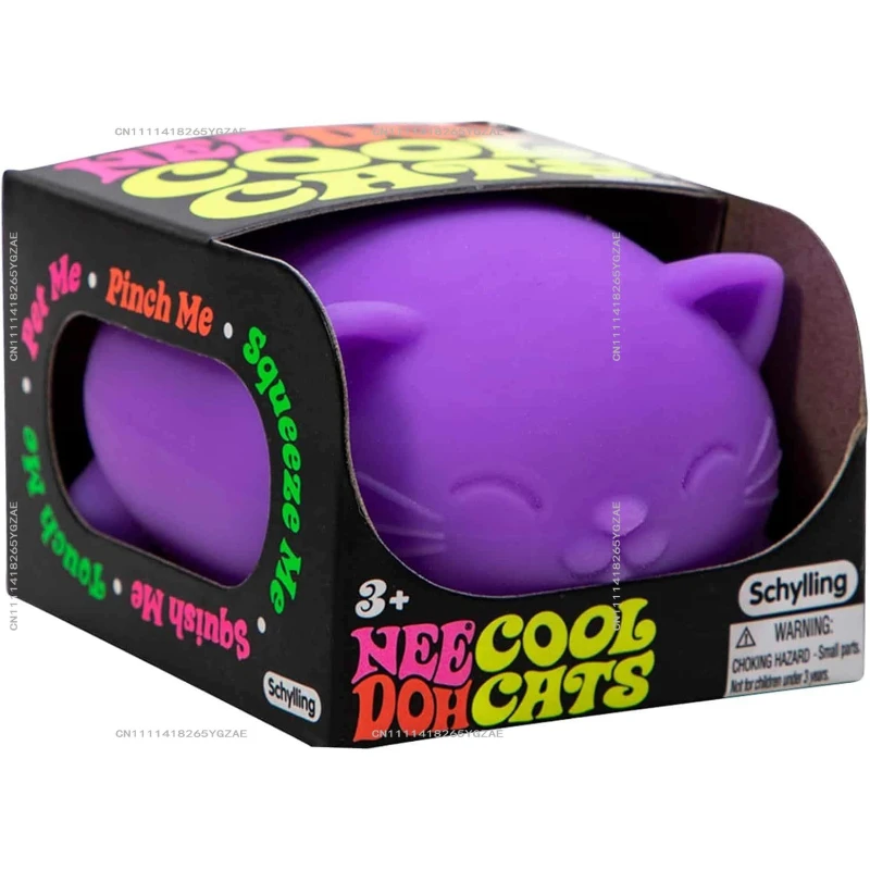 

Schylling NeeDoh Cool Cats The Groovy Glob! Squishy, Squeezy, Stretchy Stress Balls Assorted Colors