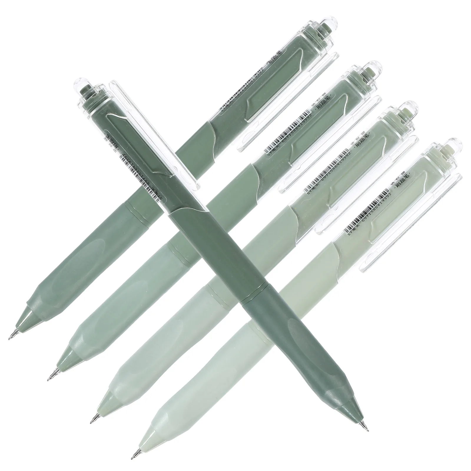 

5 Pcs Stationery Supplies Gel Pen Black Writing Pens Nice for Pressing Ink Green Color Neutral Office