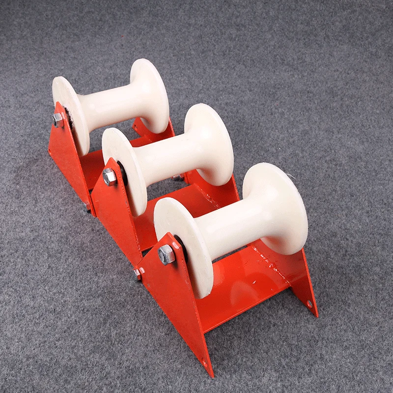 Applicable to Cable Multi-Joint Pulley Ground Cable  Pulley Wellhead Cable Pay-off Aluminum Wheel Wellhead Triple Sliding Bridge