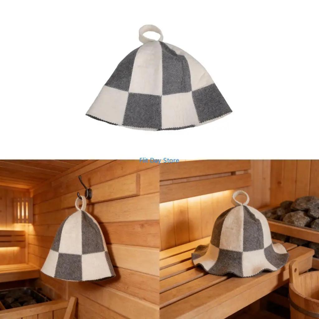 F92C Durability Insulating Felted Sauna Headwear Providing Enduring Heat Protecting