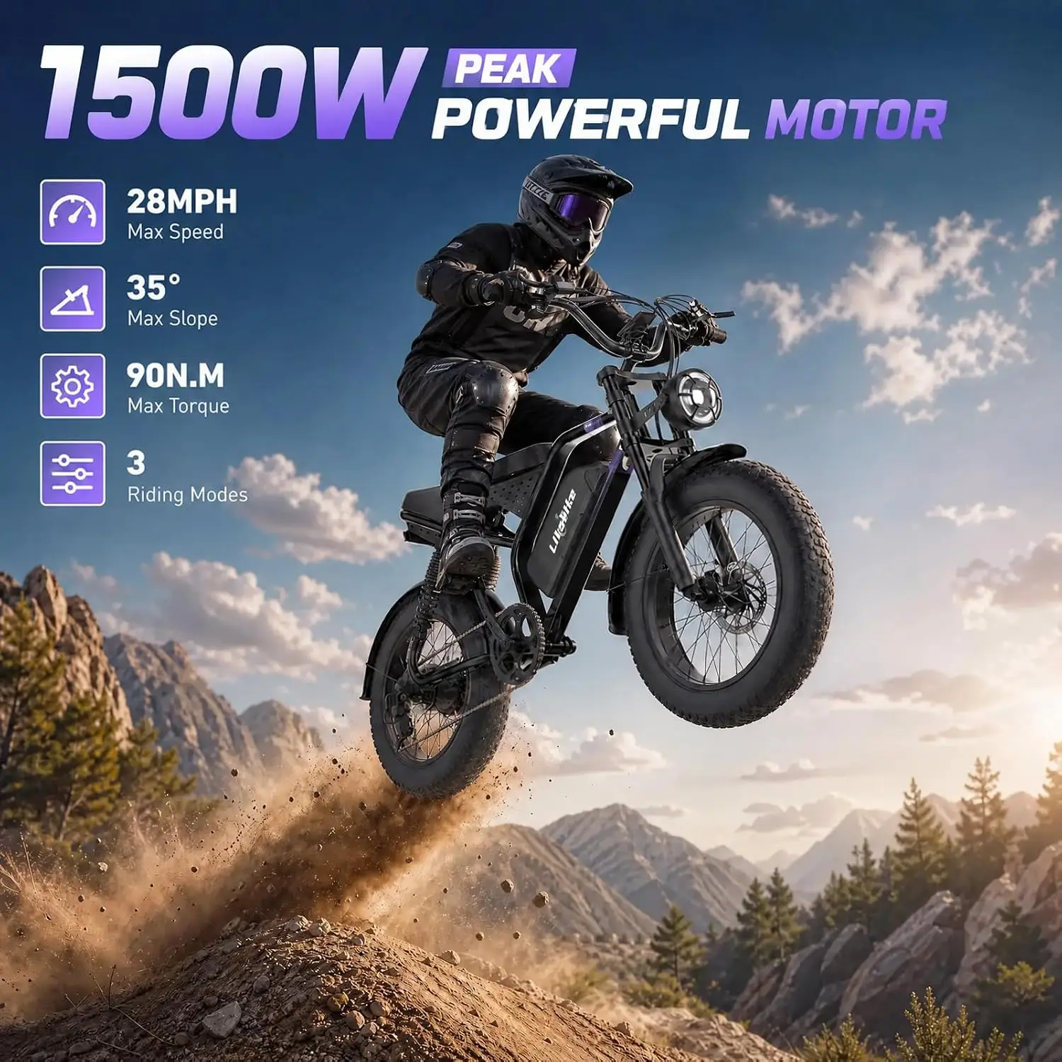 Electric Bike for Adults & Teens, 80-120 Miles Long Range E-Bike, Customized