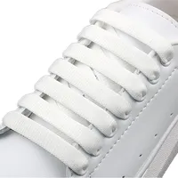 1.2cm width Flat Shoelaces Rainbow Shoelace MCQ Classic Casual White Shoes Laces Unisex Precision Weaving 100CM/120CM/140CM