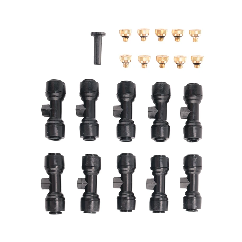 

Hot Misting Nozzles Kit Fog Nozzles For Patio Misting System Outdoor Cooling System Garden Water Mister