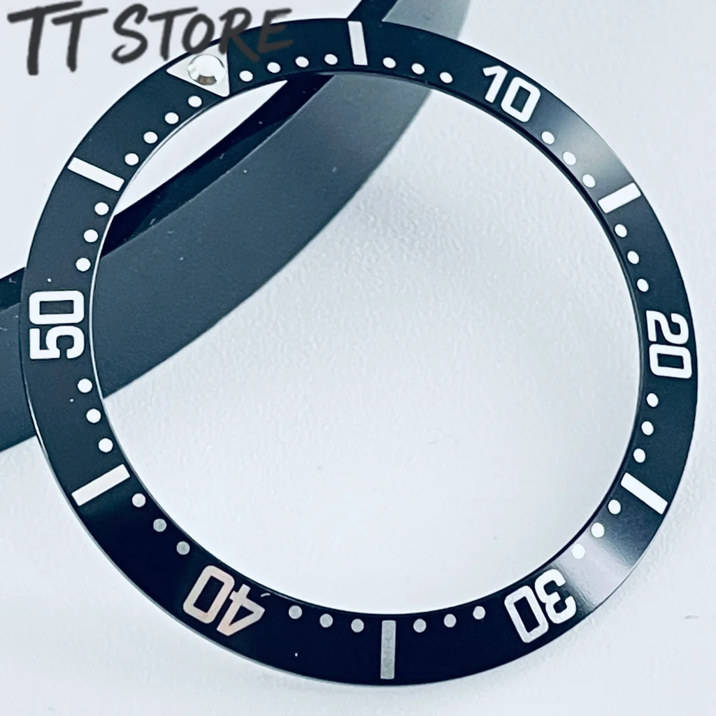 Mod 38mm X 30.5mm Inserto De Bisel De Reloj Retro Curvo De Aluminio Compatible Con Submariner Vintage Para Accesorios De Reloj