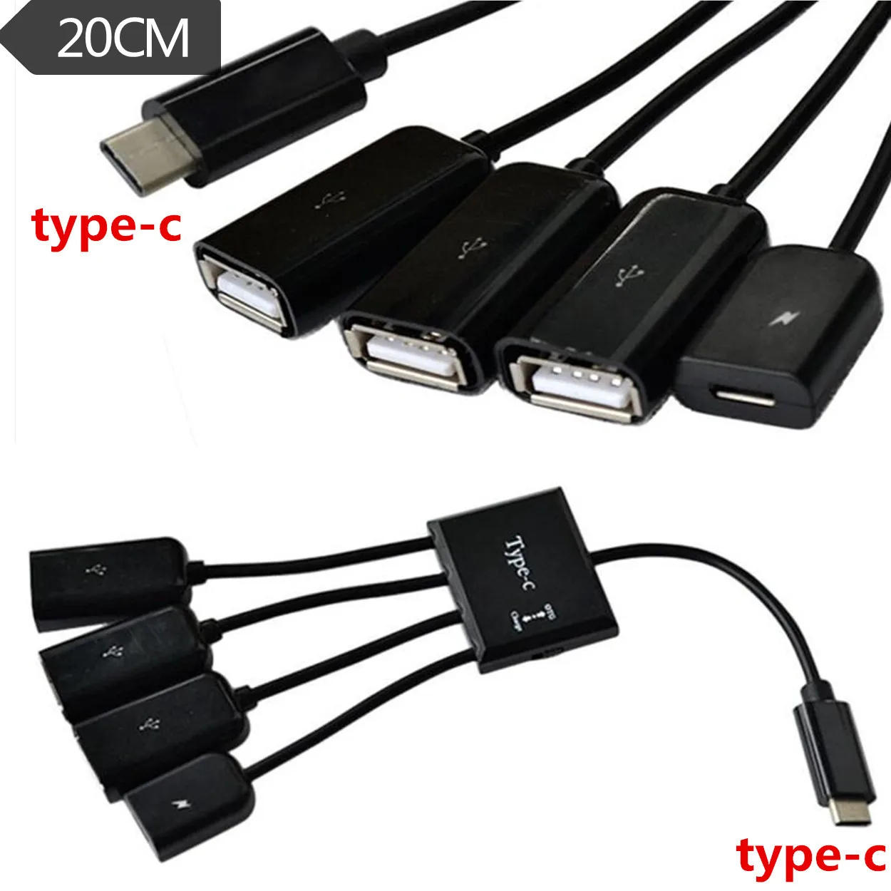 Type-C OTG Data Conversion USB Interface Multi Head HUB Hub 1 Point 4 Tablet 2 Generation 4C