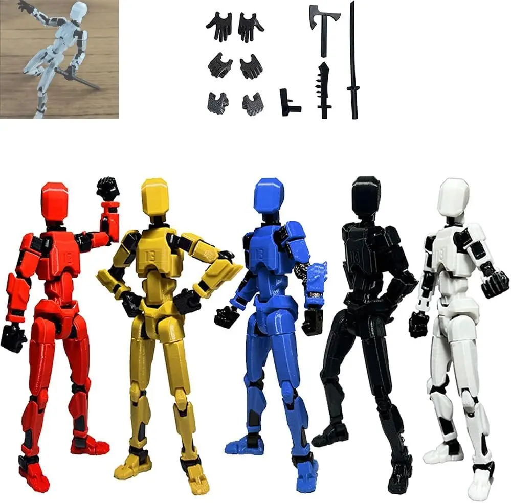 Titan 13 Action Figure, 3D stampato Multi-Jointed mobile, Lucky 13 Action Figure Nova 13 Action Figure Dummy