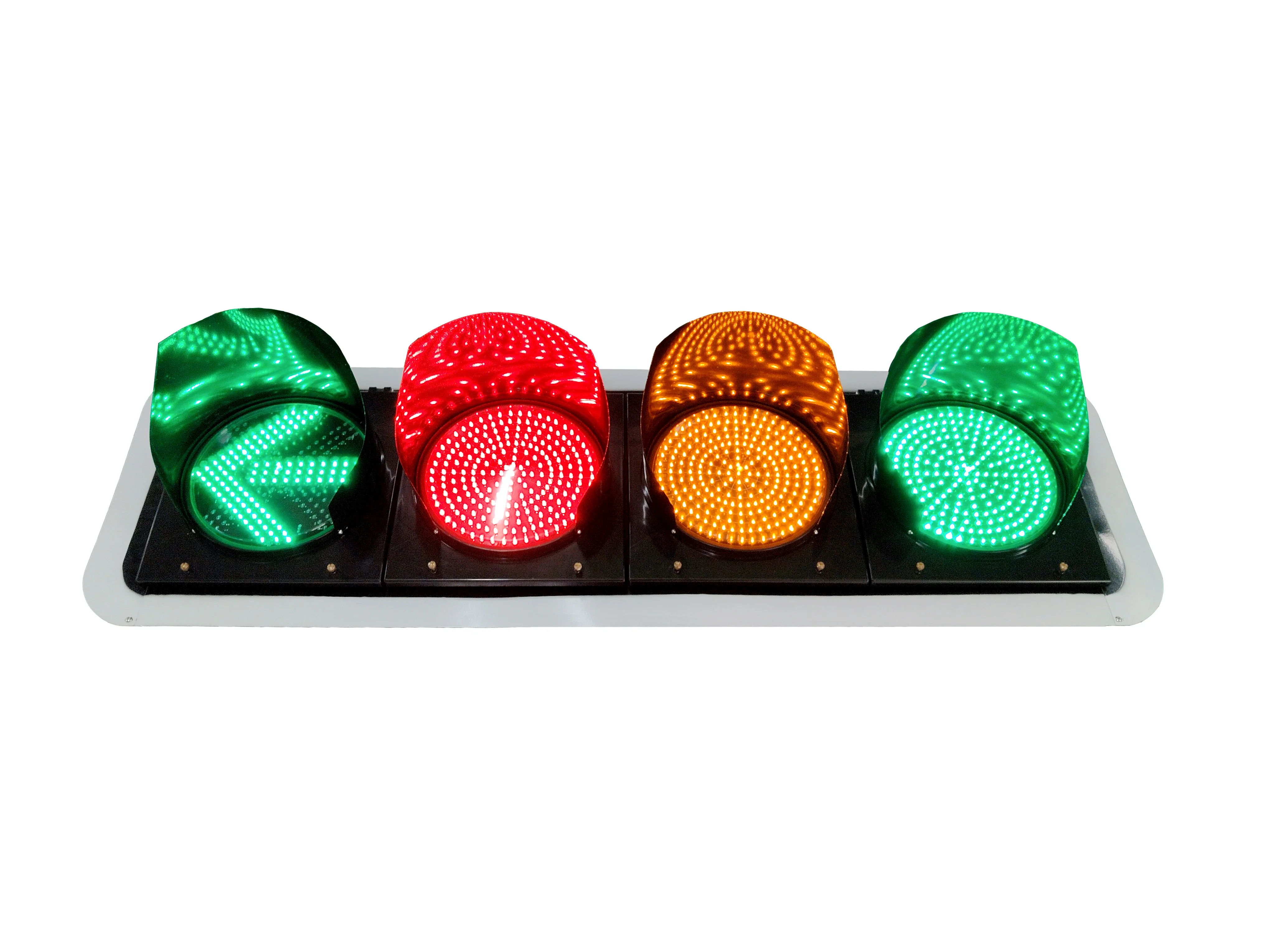 

New Design Exclusive Crossroads Four Optional Display Contents LED Traffic Lights with PC Material Mains Powered good