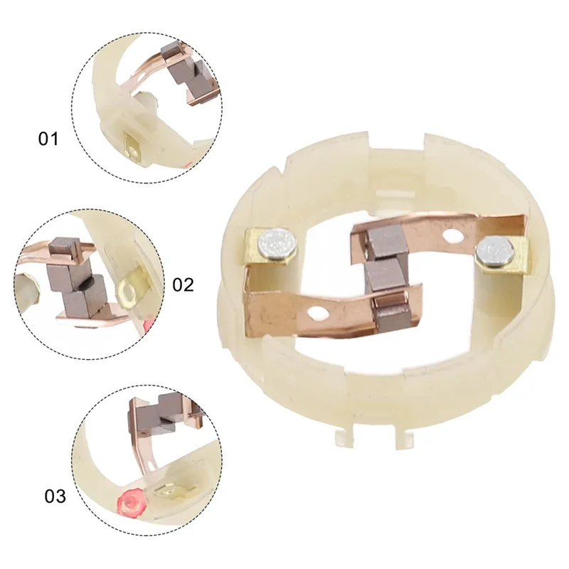 AA46 HOT-5Pcs แปรงคาร์บอนสําหรับ RS550 มอเตอร์ไฟฟ้าเจาะเครื่องมืออุปกรณ์เสริมมอเตอร์สําหรับผู้ถือแปรง