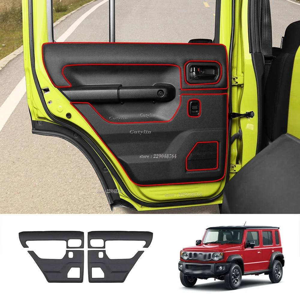 

For SUZUKI Jimny Nomade 2025 2026 5door Leather Rear Door Door Anti Kick Pad Interior Door Panel Protection Cove Car Accessories