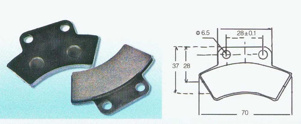 

Parking Brake Pad for CFMoto CF500 CFORCE ZFORCE UFORCE 400 500 600 800 Z5 Z6 Z8 U5 U6 U8 X5 X6 X8 ATV UTV SSV 500CC 600CC 800CC