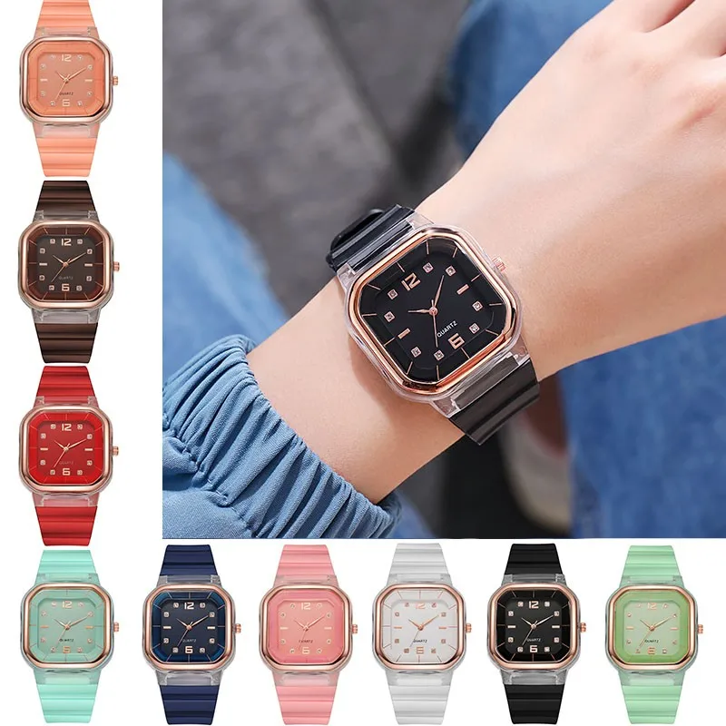 Square Quartz Watches For Men And Women Ins Style Simple Sports Watch Leisure Fashion Student Couple Watch Wholesale Quartz Watc