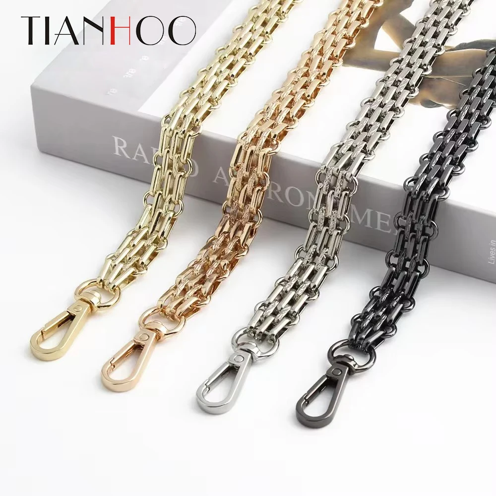 30-120CM Metal Chain Steel Bag  Replacement  Shoulder Strap for Handbag Purse Handle