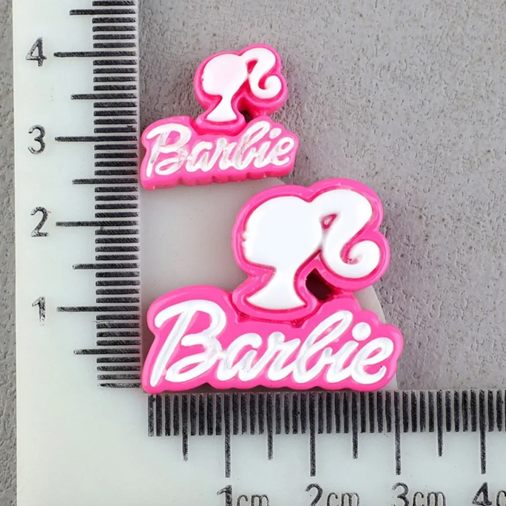 6pcs Set Cute Sweet Barbie DIY Material Mobile Phone Case Barrette Headwear Resin Fitting Clothes Shoes Decorative Ingredient