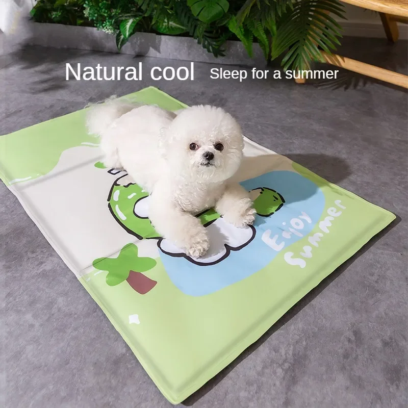 

Dog summer cooling cool vacation coconut bear pet ice pad medium small dog golden retriever big dog kennel cat nest