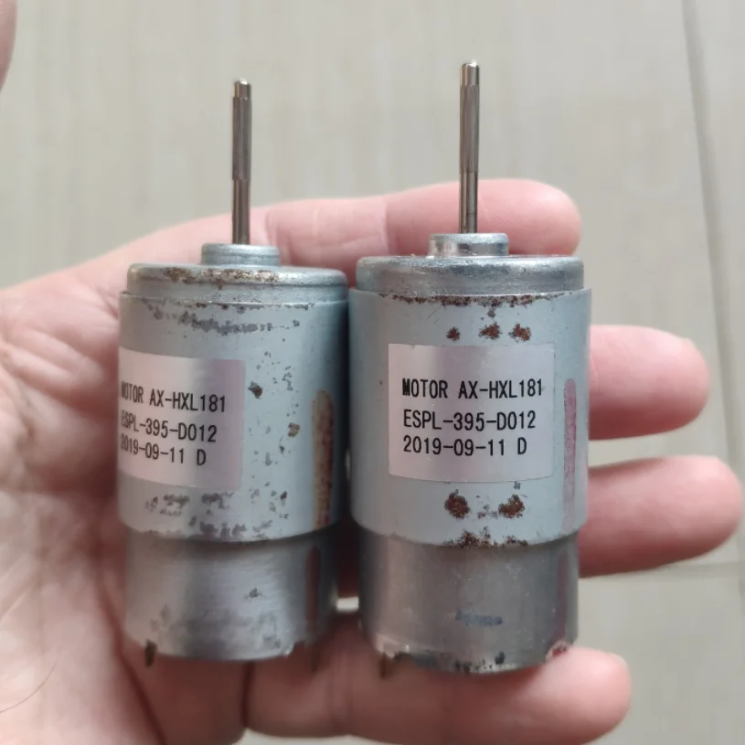 1piece , 24V 8800rpm long shaft 395 DC motor 12V~36V large torque quiet DC motor for long-time work , a little oxidized.