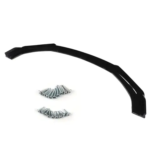 3pcs Car Front Bumper Lip Splitter Chin Kit Gloss Black High Toughness Front Spoiler Body Kit for Vehicles with 1800mm Width