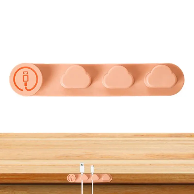 Cute Cloud Design Cord Holder For Desk Self Adhesive Cord Holder Wire Keeper Cable Management For Organizing Cable Wires