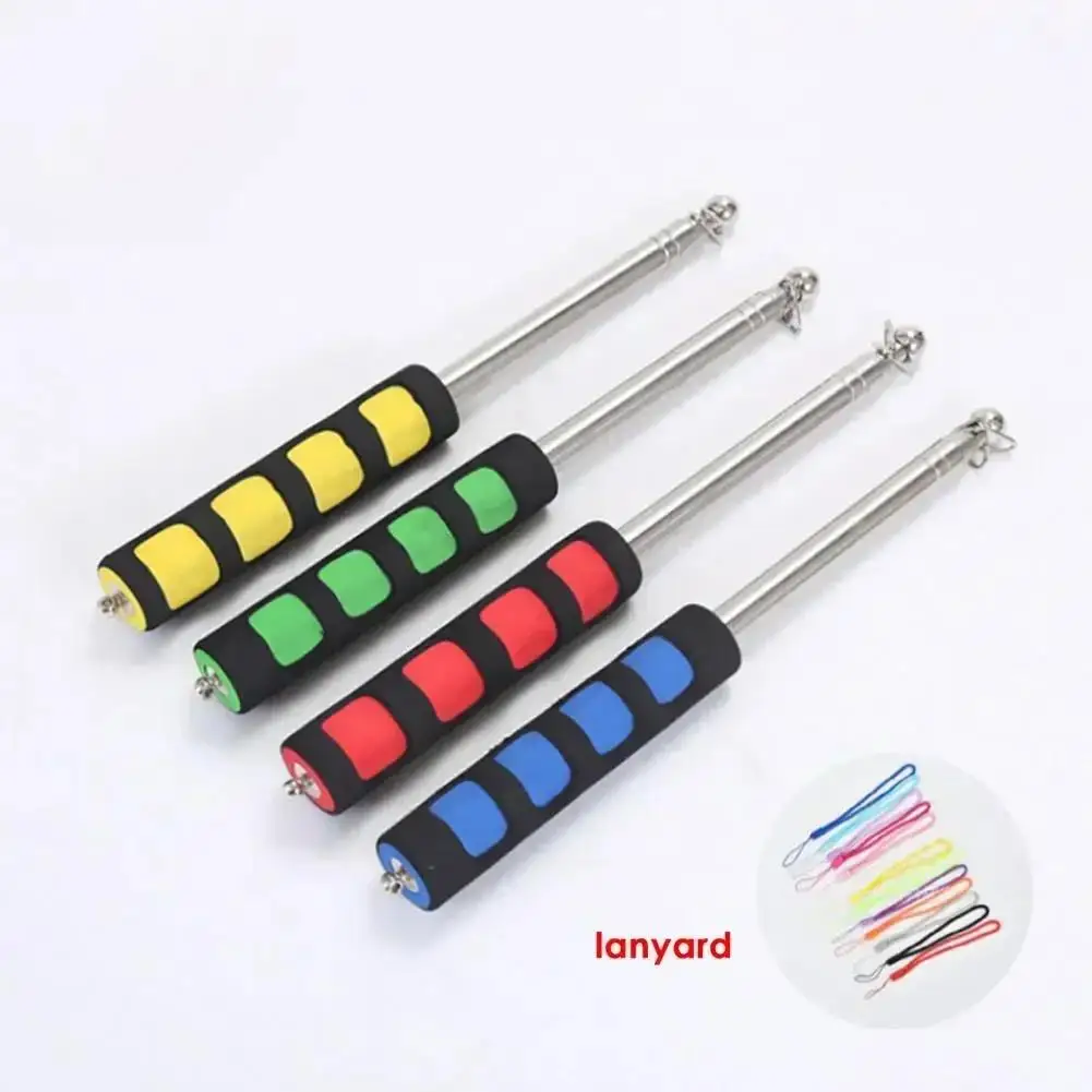 New Sturdy Flag Pole Easy to Carry Telescopic Flagpole Non-slip Handle Portable Handheld  Teaching Pointer Stick