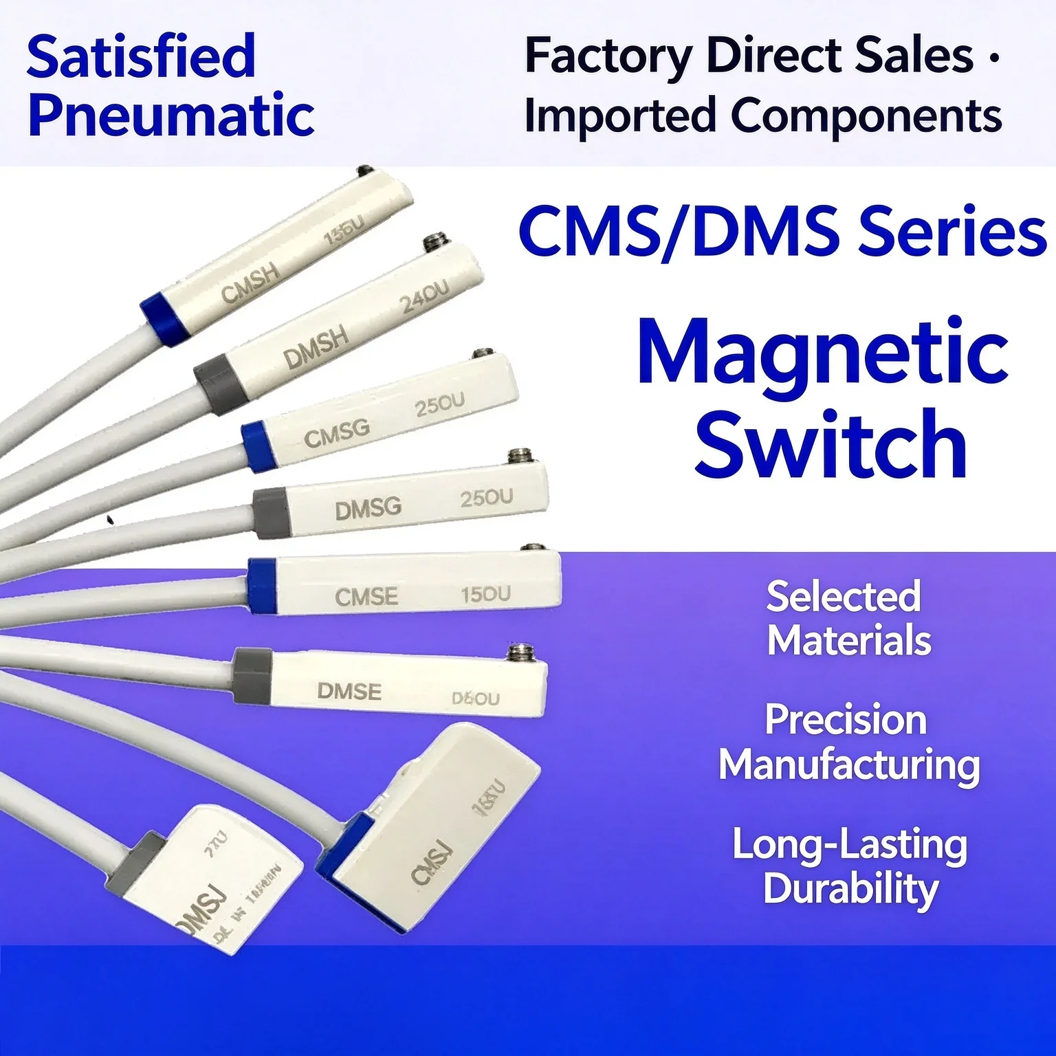 10Pcs Assorted Air Cylinder Magnetic Reed Switch Sensors DMSH DMSE-020 DMSG-020 DMSJ-020 N020 P020 CMSE-020 CMSG-020 CMSJ-0