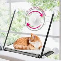 Suction Cup Wall Mounted Pet Hanging Bed, Kitten Sunny Window Hammock, Comfortable Pet Seat, Up to 8kg